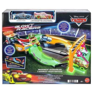 Mattel Disney Pixar Cars Noche Carreras Rastrear Neón Set Cruzada Rayo Mcqueen - Imagen 1 de 6