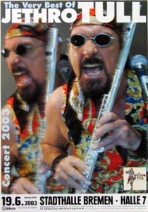 JETHRO TULL - 2001 - Live In Concert - Very Best Of Tour - Poster - Bremen - Picture 1 of 1
