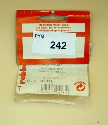 Robbe S 4581 Helikopter Kugelkopf D4, 8x6x31 NEU NOS in OVP - Bild 1 von 3