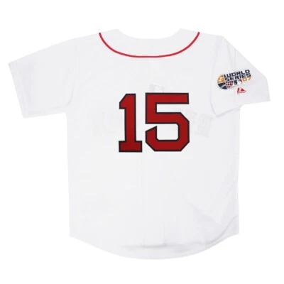 Dustin Pedroia 2007 Boston Red Sox Home White World Series Jersey Men's (S-3XL) - Image 1 of 4