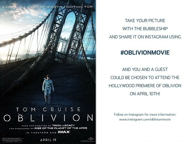 Oblivion movie 2013 Wondercon EXCLUSIVE promo card Tom Cruise Morgan Freeman - Image 1 of 1