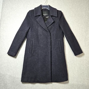 NOVELTI Junior Size 2 Pea Coat Style Jacket Navy Double Breasted Snaps Inside - Picture 1 of 13