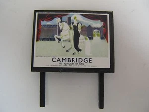 Cambridge It's Quicker by Rail LNER - Valla publicitaria de modelismo ferroviario - calibre N y OO - Imagen 1 de 1