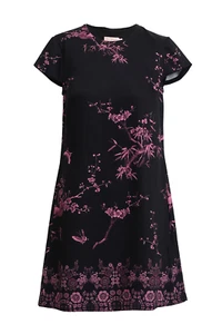 Ted Baker Floral Mini Dress AU 6 Short Sleeve Fit & Flare Look - Picture 1 of 7