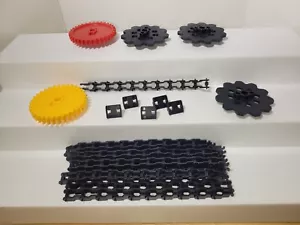 Micro K'NEX Small Size Chain 7 Feet 2 Gears 6 Guides 3 Sprockets - KNEX Coaster - Picture 1 of 7