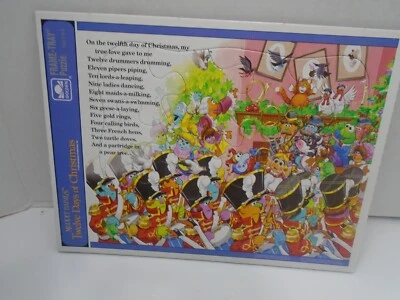 1994 Vtg Jim Henson Muppet Babies  Twelve Days of Christmas Puzzle Golden Day 12 - Image 1 of 3