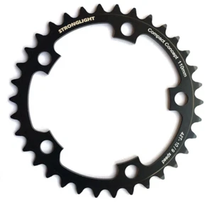 Stronglight Dural 5083 9/10 Speed Chainring | 110mm BCD  42T In Black - Picture 1 of 1