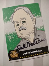 Dakin Matthews SIGNED Lights of Broadway card - Autumn 2018