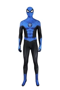 New Spider Boy Man Cosplay Costume Outfit for Men Halloween Set New Blue Suit - Picture 1 of 14