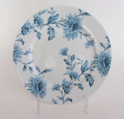 SPODE Home Vintage Denim 7.5" SALAD PLATE - Set of 4 NEW Blue Flowers on White - Image 1 of 3