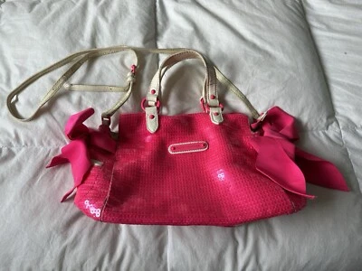 Bolso de mano vintage Juicy Couture con lentejuelas rosa Foto 1 de 3