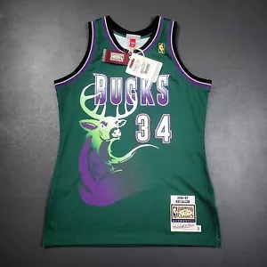 100% Authentic Ray Allen Mitchell & Ness 96 97 Bucks Jersey Size 40 M Mens - Picture 1 of 7