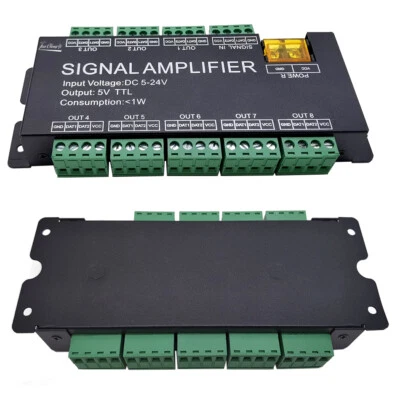 8 channels Pixels 5050 RGB LED stirp Light Amplifier For WS2811 WS2812 led strip - Image 1 of 4