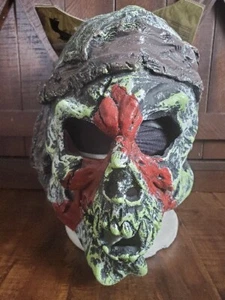 New Rubies Warpath Vinyl Mask Decomposing Skull Halloween Adult Tombstone Cowboy - Picture 1 of 20