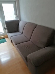 sofa couch wohnzimmer 3sitzer möbelum braun massiv - Bild 1 von 2
