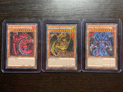 Yu-Gi-Oh! GX Götterkarten Sammlung Set MP21 Uria, Hamon, Raviel 1. Auflage NM - Bild 1 von 4