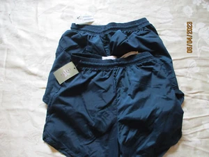 2 pares NUEVOS/NOSOTROS AZUL MARINO DE EE. UU. Correr/Phys Ed Pantalones Cortos/Trunks Talla PEQUEÑA/Xpequeña - Unisex - Imagen 1 de 7