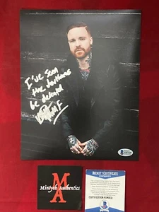 MATTY MULLINS SIGNED 8X10 PHOTO! MEMPHIS MAY FIRE! BECKETT! REMADE IN MISERY!  - Picture 1 of 4