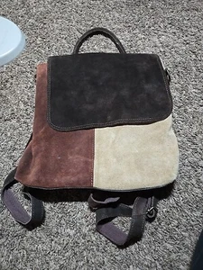 We The Free People Backpack Brown Paris Convertible Crossbody Bag Boho Leather - Picture 1 of 7