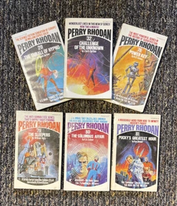 Perry Rhodan Lot Of 6 Vintage PAPERBACK BOOKS Science Fiction 20, 32, 78-81 - Picture 1 of 1