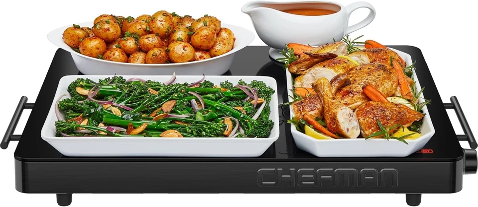 Chefman Electric Warming Tray with Adjustable Temperature Control - Black - Image 1 of 4
