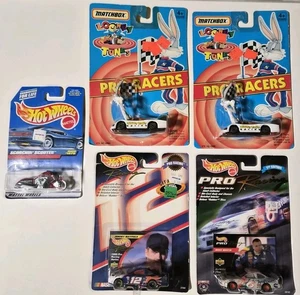 Vintage Hot Wheels/matchbox Lot of 5 Pro Racing NASCAR Looney Tunes - Picture 1 of 19