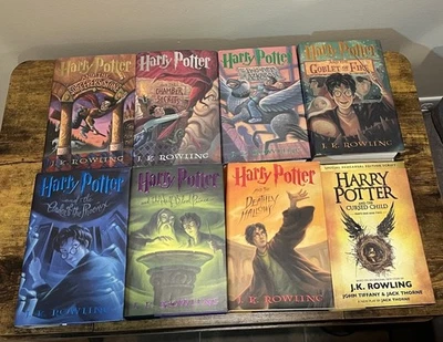 Harry Potter Complete Hardcover Set Books 1-7 + Cursed Child J.K. Rowling - Image 1 of 4