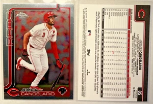 2025 Topps Chrome Base Card # 85 Jeimer Candelario, Cincinnati Reds - Picture 1 of 1