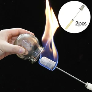 2x Schröpfstäbe, 24 cm lang, universelles Massagegerät mit komfortablem - Picture 1 of 6