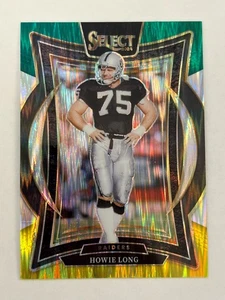 2024 Panini Select - Howie Long #60 - Green Yellow Shock Prizm - Raiders NFL HOF - Picture 1 of 2