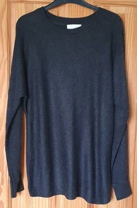 Jersey de mujer THE WHITE COMPANY espalda abierta Reino Unido 12 gris mezcla de lana L29" en muy buena condición - Imagen 1 de 9