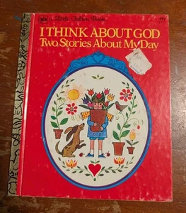 I Think About God, 2 Stories About My Day, Little Golden Book, 3rd Print 1976 - Imagen 1 de 7