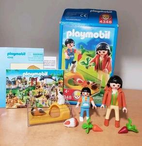 Playmobil 4348 Guinea Pigs & Pen Set Complete Everything Included Retired Rare - Picture 1 of 7