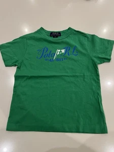 Ralph Lauren Polo Boys' T-Shirt With Polo RL Print Size 3/3T - Picture 1 of 4