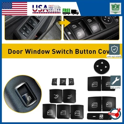 Door Window Switch Cover Button Sticker for fit Mercedes-Benz CLA180 2015-2017 - Image 1 of 4