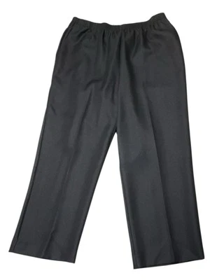 Брюки Alfred Dunner классические без застежек черные пропорциональные короткие стрейч талия 20 Вт - Изображение 1 из 4