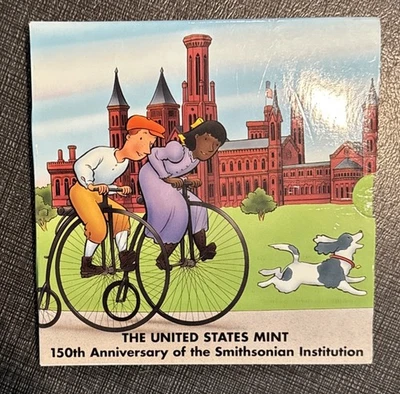 1996 US MINT 150th Anniversary The Smithsonian Institution Proof Silver Dollar - Image 1 of 4