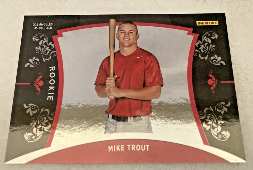 2012 Panini Black Friday MIKE TROUT RC #43 ANGELS 544/599 Near Mint or Better - Image 1 of 4