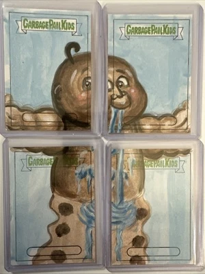 Topps Garbage Pail Kids Sketch Sobot Card Panel - Image 1 of 2