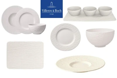Villeroy & Boch Manufacture Rock Blanc Plates /Bowls / Mugs Selection (White) - Image 1 of 2