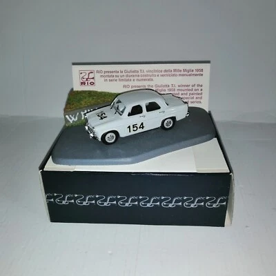ALFA ROMEO GIULIETTA T.I. MILLE MIGLIA 1958 SERIE LIMITATA 268  RIO 1/43 - Immagine 1 di 4