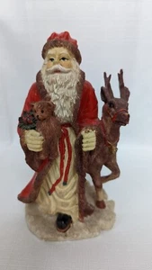 Statuetta Babbo Natale renna 7 pollici decorazione natalizia - Foto 1 di 12