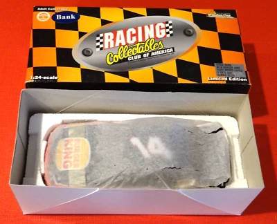 STEVE PARK #14 DEI BURGER KING 1:24 RCCA ACTION 1997 1 OF 5000 DIECAST COIN BANK - Image 1 of 4