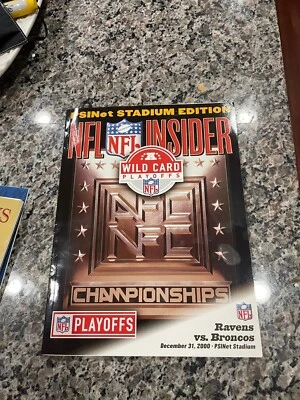 BALTIMORE RAVENS VS  BRONCOS DECEMBER 31, 2000 OFFICIAL WILD CARD GAME PROGRAM - Image 1 of 2