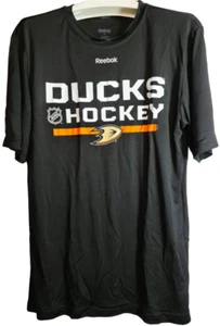 Camiseta De Manga Corta Reebok Para Hombre Anaheim Ducks Negra - PEQUEÑA - Imagen 1 de 1