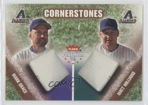 2002 Fleer Platinum Cornerstones Numbered /1000 Mark Grace Matt Williams #24CS