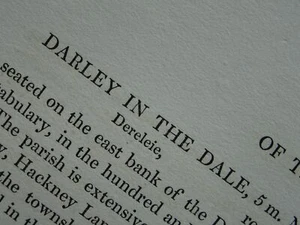 Derbyshire Matlock c1831 DARLEY IN THE DALE Info of Village & Parish History - Picture 1 of 7