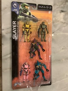 New Rare HALO 2 Joyride XBOX Slayer series 2 Mini 5 Figure Master Chief Lot - Picture 1 of 8