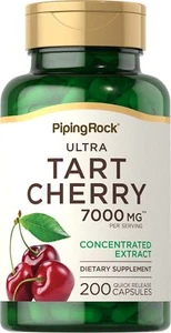 Tart Cherry Extract Capsules | 7000mg | 200 Count | Non-GMO | by Piping Rock - Picture 1 of 7