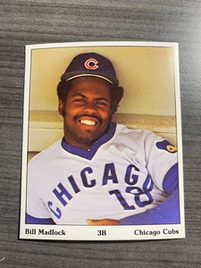 BILL MADLOCK ROOKIE RARE 1975 SSPC PUZZLE ON BACK CUBS GLOSSY BASEBALL CARD